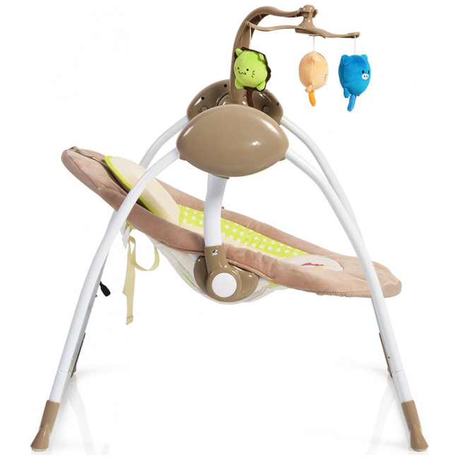 Cangaroo Baby Swing+ PLUS Ηλεκτρικό Βρεφικό Ρηλάξ/Κούνια - Pink 3800146247119 (Δώρο Super Απαλή Κουβερτούλα)