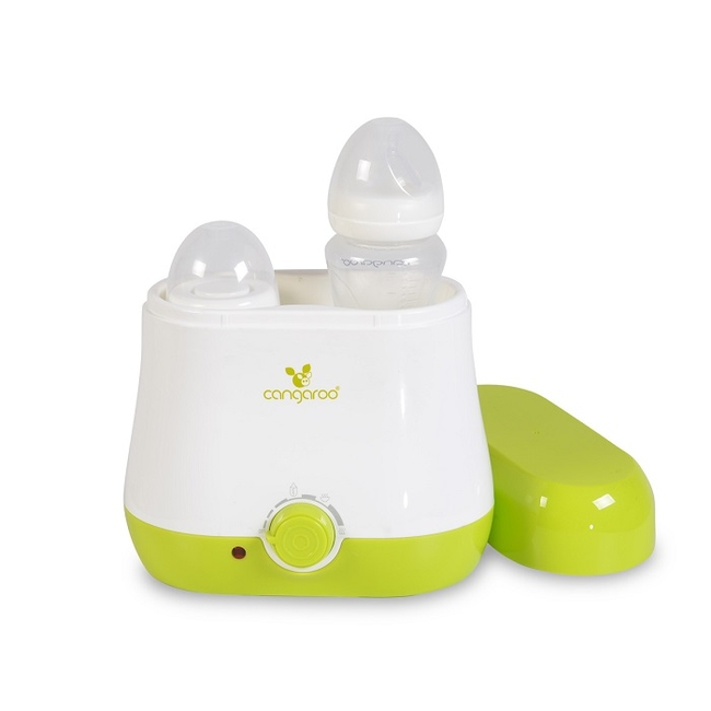 Cangaroo Babyduo Warmer for 2 Bottles  - Green (3800146265670)