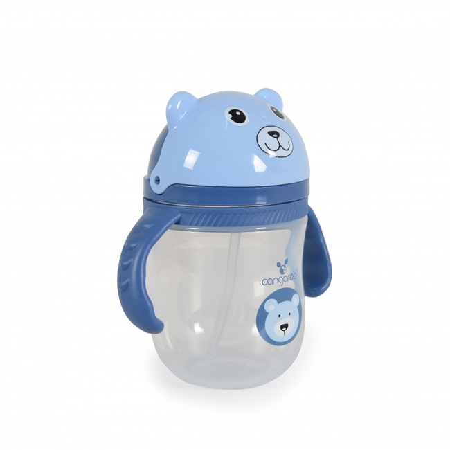 Cangaroo Berry Educational Cup 240ml with Straw 6+m Blue C0586