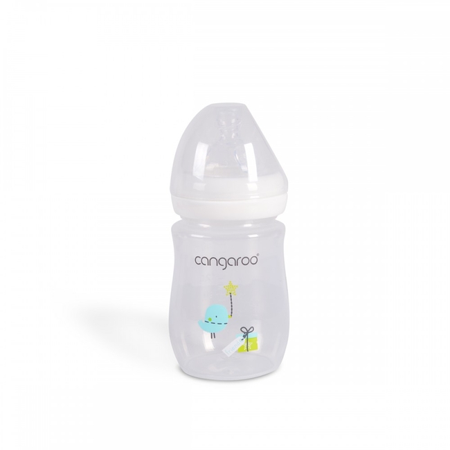 Cangaroo Birdy Blu Plastic Baby Bottle 160 ml BPA Free 0+ Months C0562