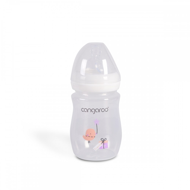 Cangaroo Birdy Blu Plastic Baby Bottle 160 ml BPA Free 0+ Months Pink  C0562
