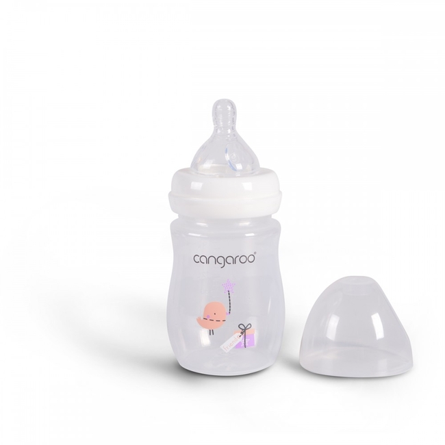 Cangaroo Birdy Blu Plastic Baby Bottle 160 ml BPA Free 0+ Months Pink  C0562