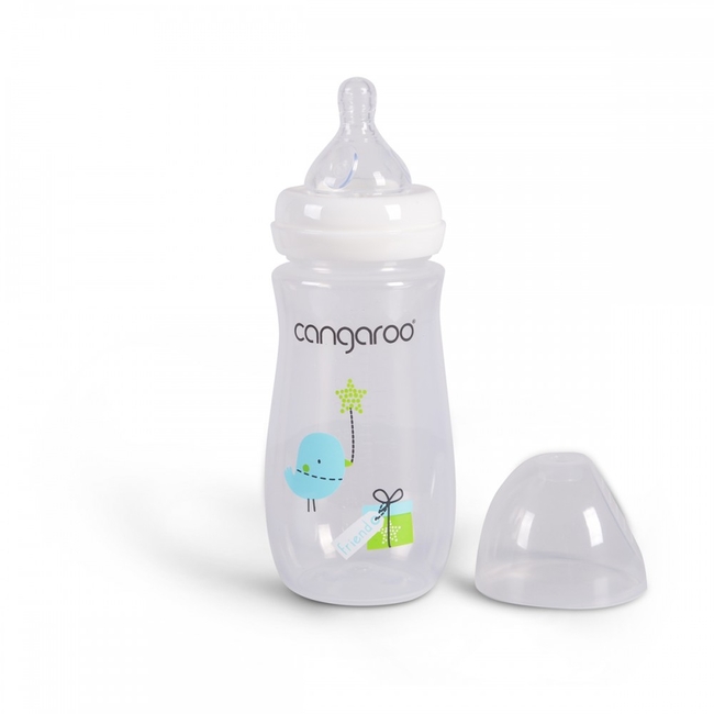 Cangaroo Birdy Blu Plastic Baby Bottle 300 ml BPA Free 3+ Months C0563