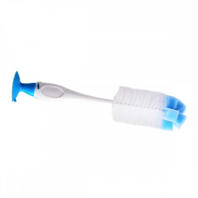 Cangaroo Brush 2 in 1 Βούρτσα Καθαρισμού Μπιμπερό Blue BE803H-B