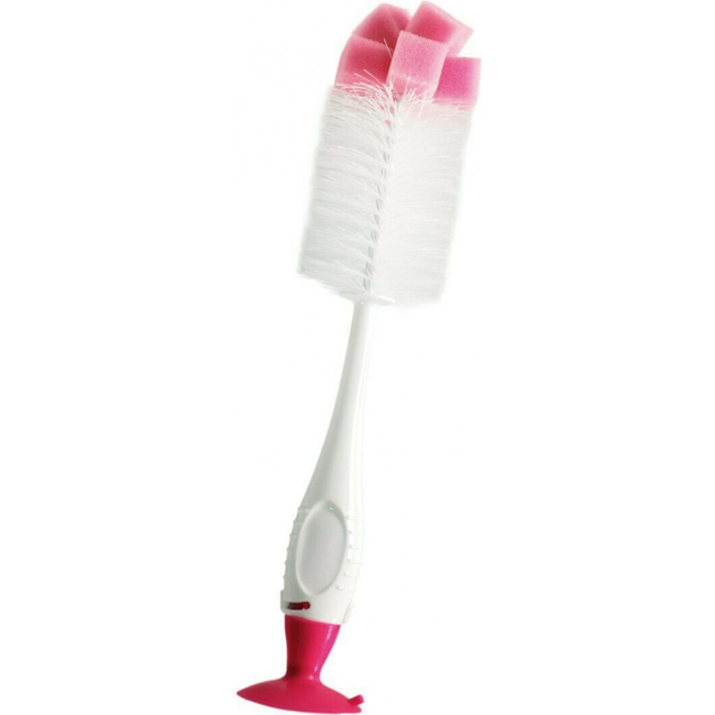 Cangaroo Brush 2 in 1 Βούρτσα Καθαρισμού Μπιμπερό Pink BE803H-B