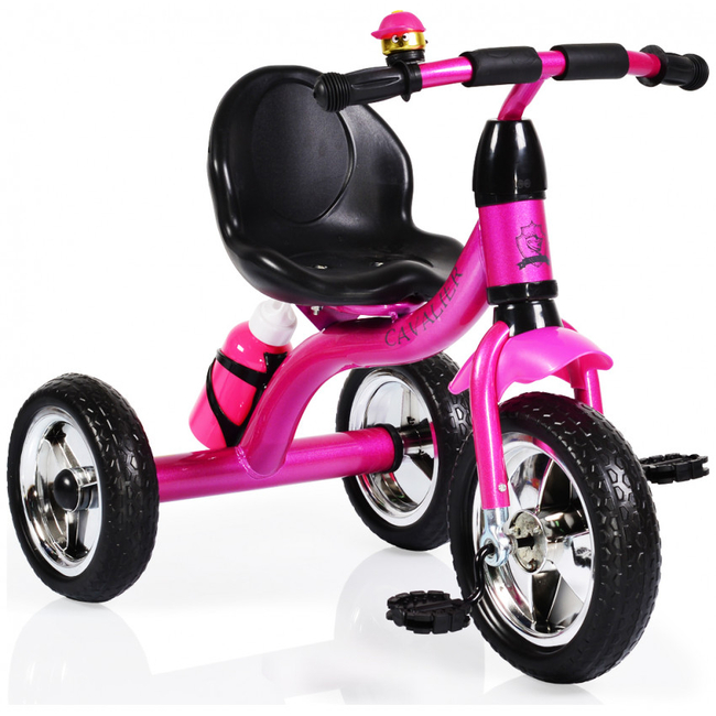 Cangaroo Cavalier - Τρίκυκλο Παιδικό Ποδήλατο Κουδουνάκι και Παγουρίνο  3 - 7 ετών  - Pink