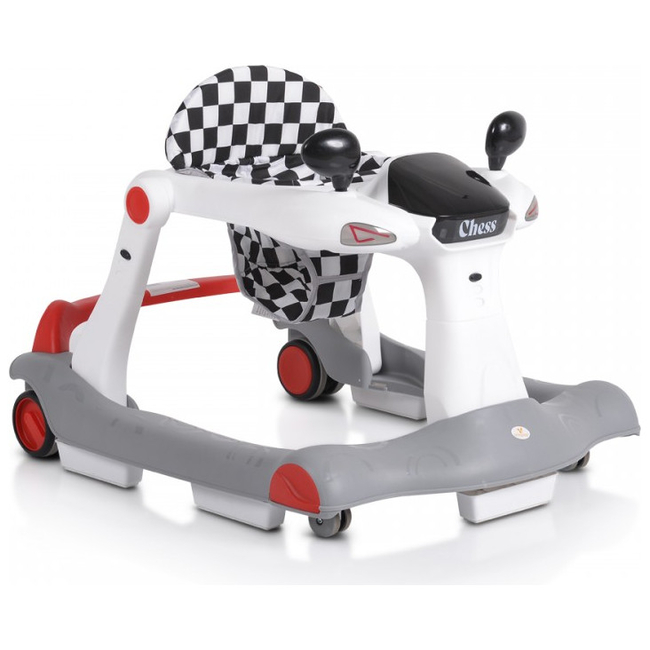 Cangaroo Chess Baby Walker 2 in 1 with Music Panel Red 3800146244101