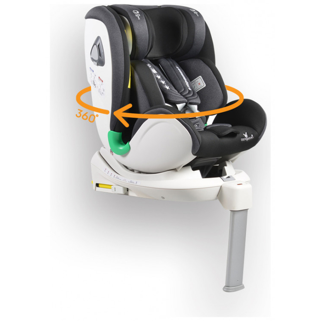 Cangaroo Commodore 0-36 kg Isofix Car Seat Rotation 360 Black 3801005150267