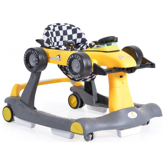 Cangaroo Daytonna Στράτα Περπατούρα Formula 1 με ηλεκτρονικό μουσικό παιχνίδι Yellow 3800146244255