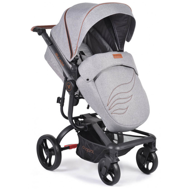 Cangaroo Ellada 3 in 1 Baby Stroller 0+ months with Car Seat 0-13 kg Grey 3800146235628