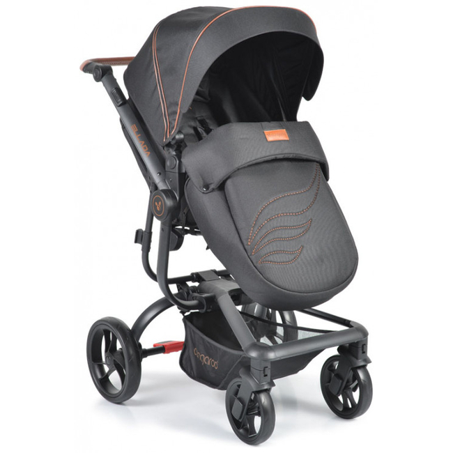 Cangaroo Ellada 3 in 1 Baby Stroller 0+ months with Car Seat 0-13 kg Black 3800146235635