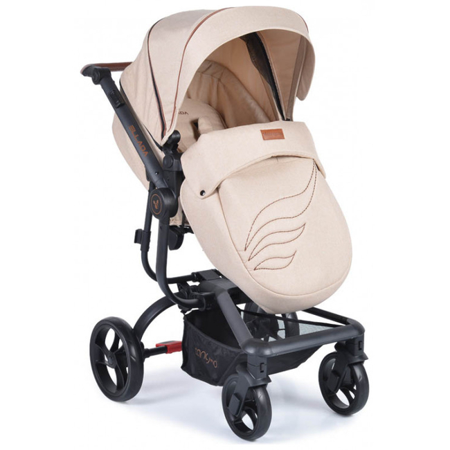 Cangaroo Ellada 3 in 1 Baby Stroller 0+ months with Car Seat 0-13 kg Beige 3800146235611
