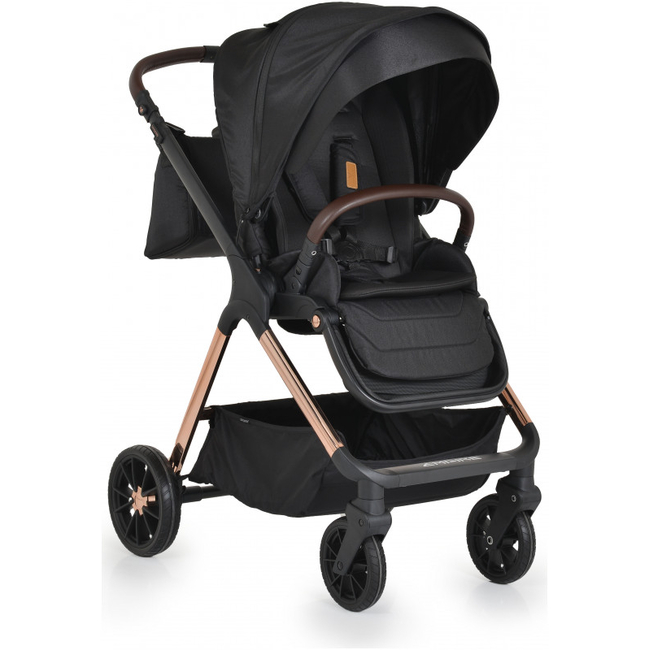 Cangaroo Empire 2 in 1 Baby Stroller 0-22 kg  & Carry Cot with Accessories Black 3800146235895