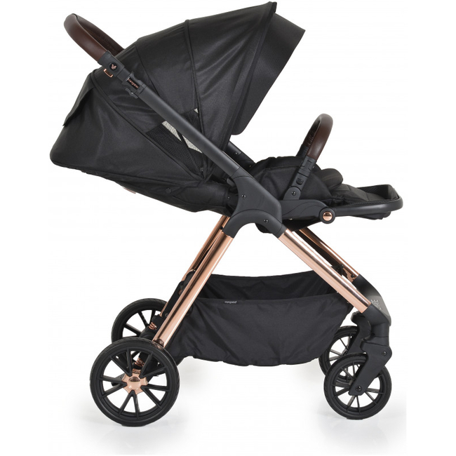 Cangaroo Empire 2 in 1 Baby Stroller 0-22 kg  & Carry Cot with Accessories Black 3800146235895
