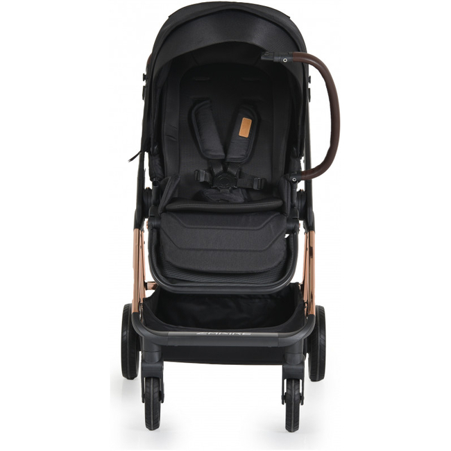 Cangaroo Empire 2 in 1 Baby Stroller 0-22 kg  & Carry Cot with Accessories Black 3800146235895