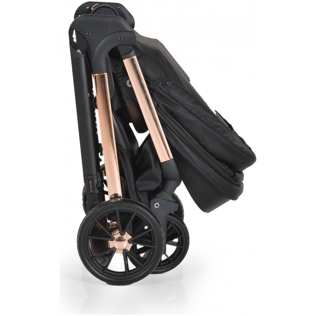 Cangaroo Empire 2 in 1 Baby Stroller 0-22 kg  & Carry Cot with Accessories Black 3800146235895