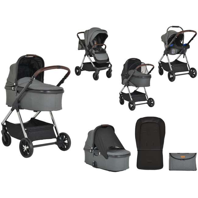 Cangaroo Empire 3 in 1 Σύστημα Μεταφοράς 0-22 kg με Αξεσουάρ Dark Grey 3800146235925