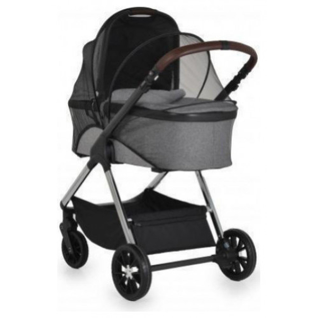 Cangaroo Empire 2 in 1 Παιδικό Καρότσι 0-22 kg με Καλαθούνα & Αξεσουάρ Dark Grey 3800146235925