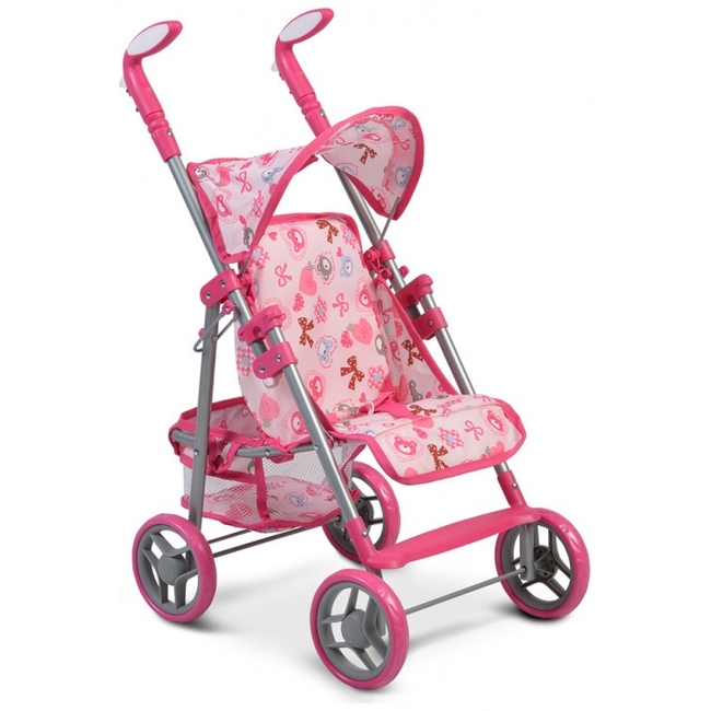 Cangaroo Stroller for dolls Flower Garden - Pink 3800146264871