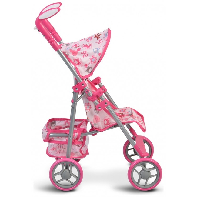 Cangaroo Stroller for dolls Flower Garden - Pink 3800146264871