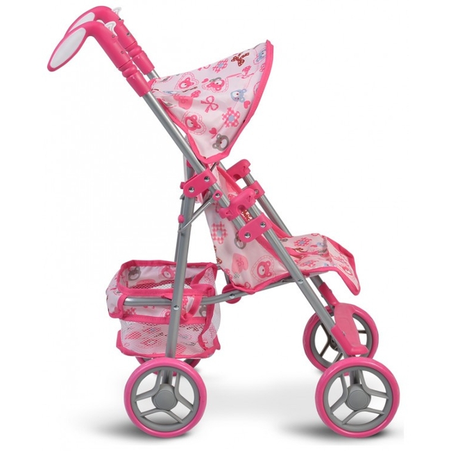 Cangaroo Stroller for dolls Flower Garden - Pink 3800146264871