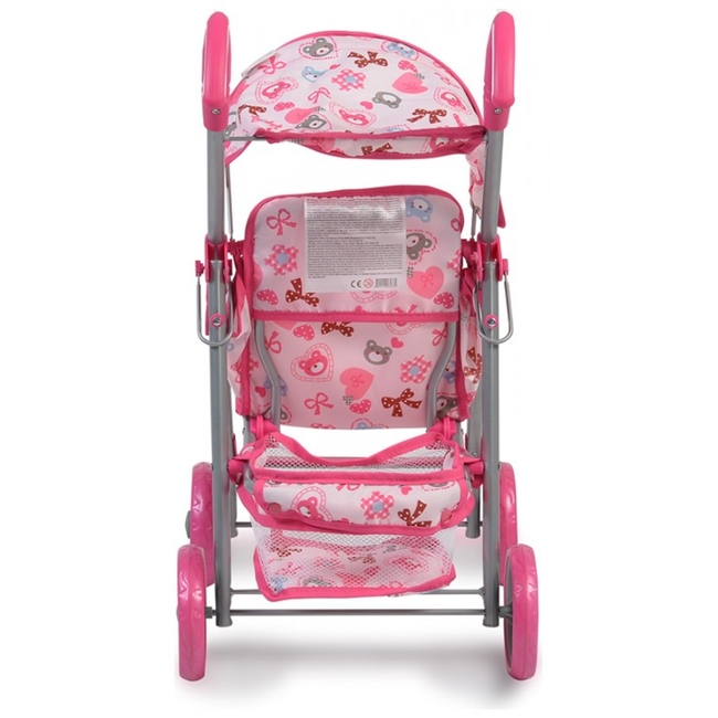 Cangaroo Stroller for dolls Flower Garden - Pink 3800146264871