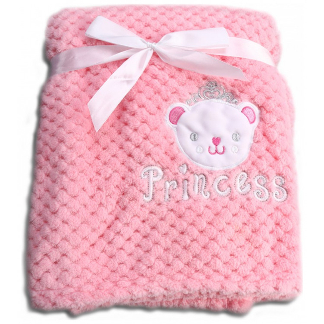 Cangaroo Freya Απαλή Βρεφική Κουβέρτα Fleece 110x80cm Ροζ 3800146264000