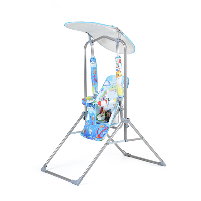 Cangaroo Funny Swing Indoor Outdoor Folding Metal 65x15x123 cm Blue 3800146248673