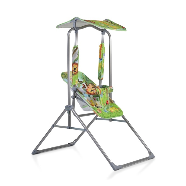 Cangaroo Funny Swing Indoor Outdoor Folding Metal 65x15x123 cm Green