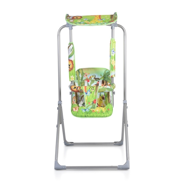 Cangaroo Funny Swing Indoor Outdoor Folding Metal 65x15x123 cm Green
