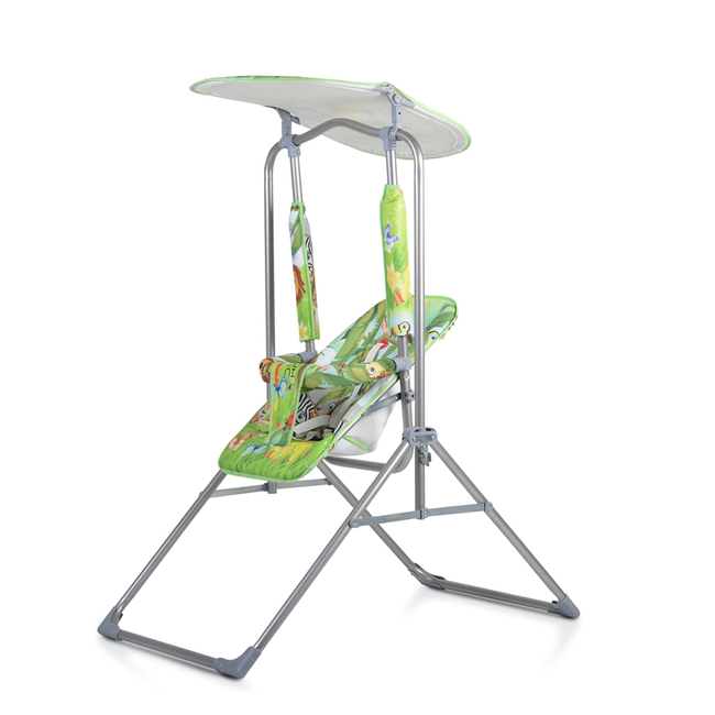 Cangaroo Funny Swing Indoor Outdoor Folding Metal 65x15x123 cm Green