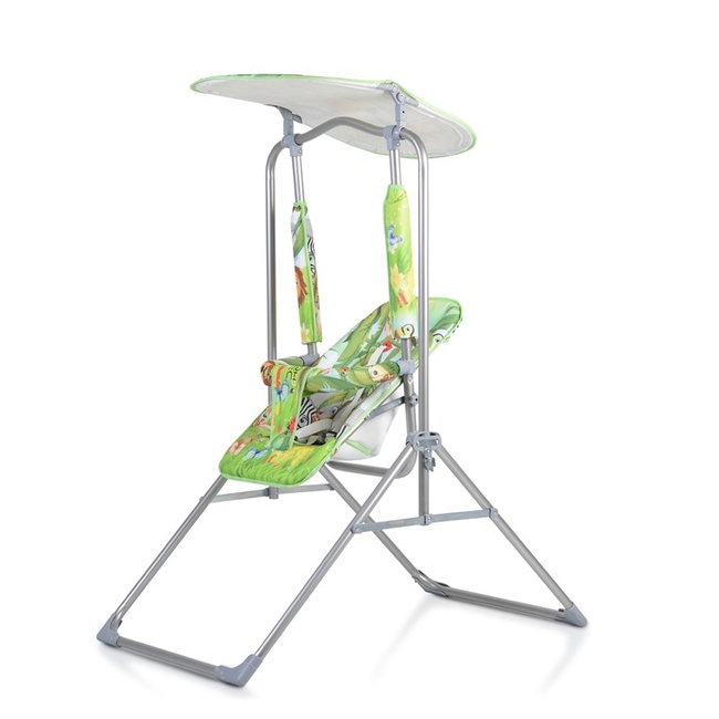 Cangaroo Funny Swing Indoor Outdoor Folding Metal 65x15x123 cm Green