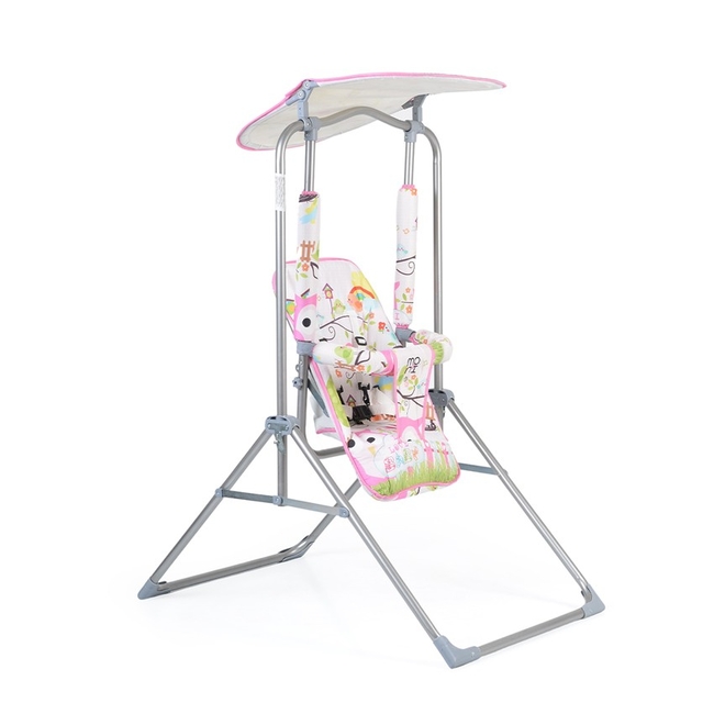 Cangaroo Funny Swing Indoor Outdoor Folding Metal 65x15x123 cm Pink 3800146248680