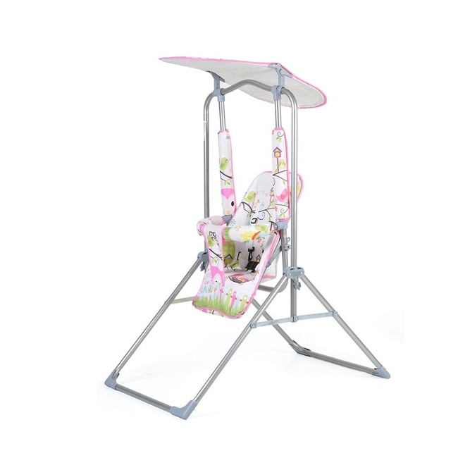 Cangaroo Funny Swing Indoor Outdoor Folding Metal 65x15x123 cm Pink 3800146248680
