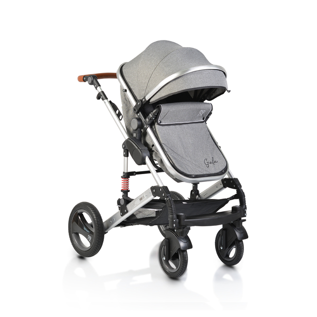 Cangaroo Gala Baby Buggy - Dark Grey Leather (3800146234805)