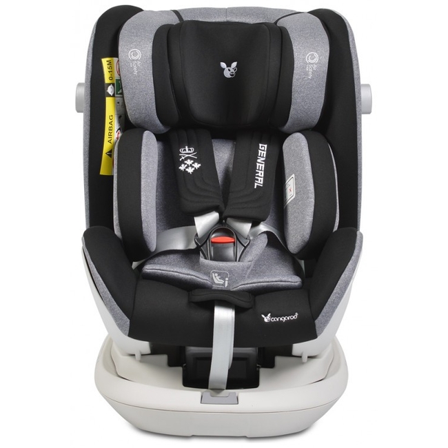 Cangaroo General 0-36 kg I-SIZE Car Seat Rotation 360 - Grey (3801005150243)