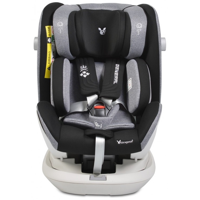 Cangaroo General 0-36 kg I-SIZE Παιδικό Κάθισμα Αυτοκινήτου 360 ° περιστροφή - Grey (3801005150243)