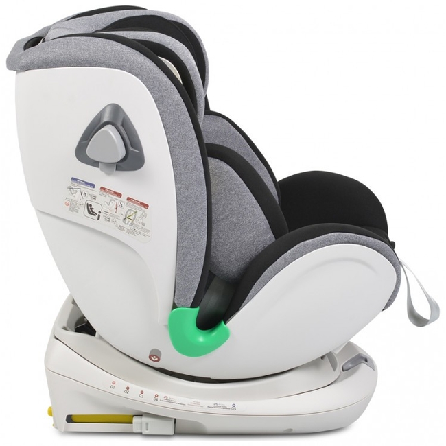 Cangaroo General 0-36 kg I-SIZE Car Seat Rotation 360 - Grey (3801005150243)