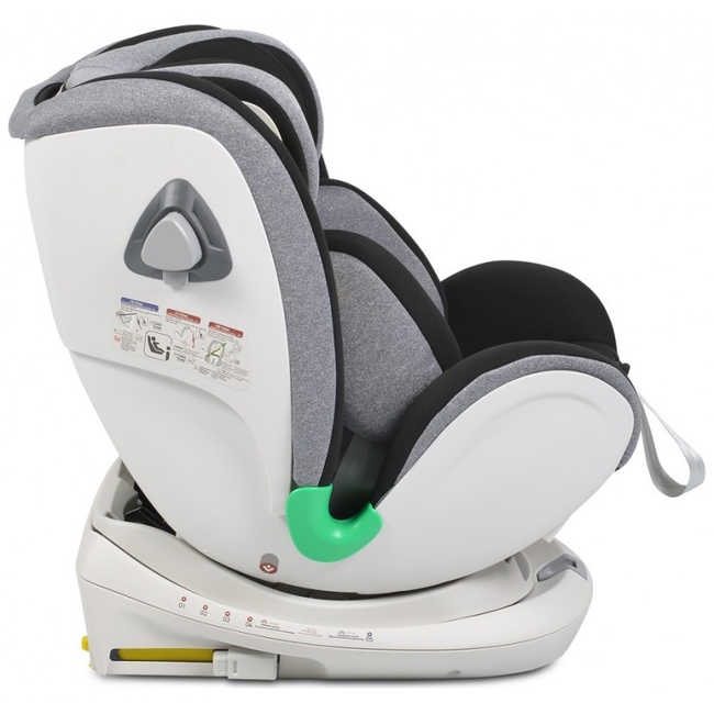 Cangaroo General 0-36 kg I-SIZE Car Seat Rotation 360 - Grey (3801005150243)