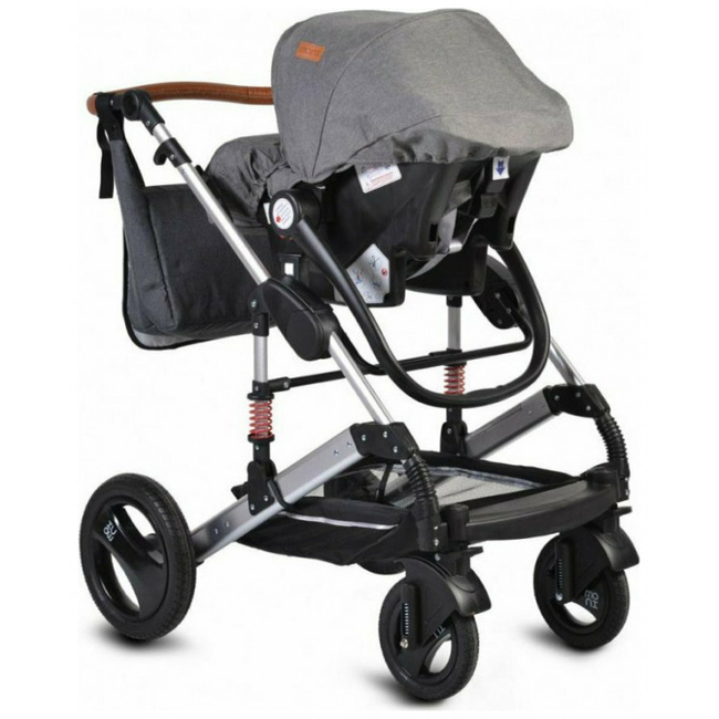 Cangaroo Gigi 3 in 1 Convertible Stroller Dark Grey 3800146235147