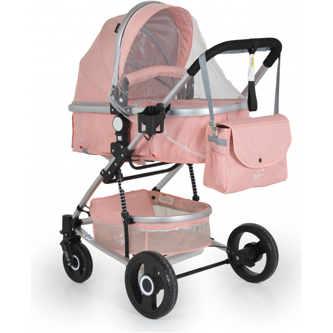 Cangaroo Gigi Παιδικό Μετατρεπόμενο Καρότσι Pink 3800146235642