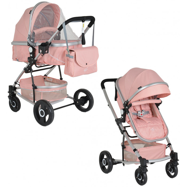 Cangaroo Gigi Παιδικό Μετατρεπόμενο Καρότσι Pink 3800146235642