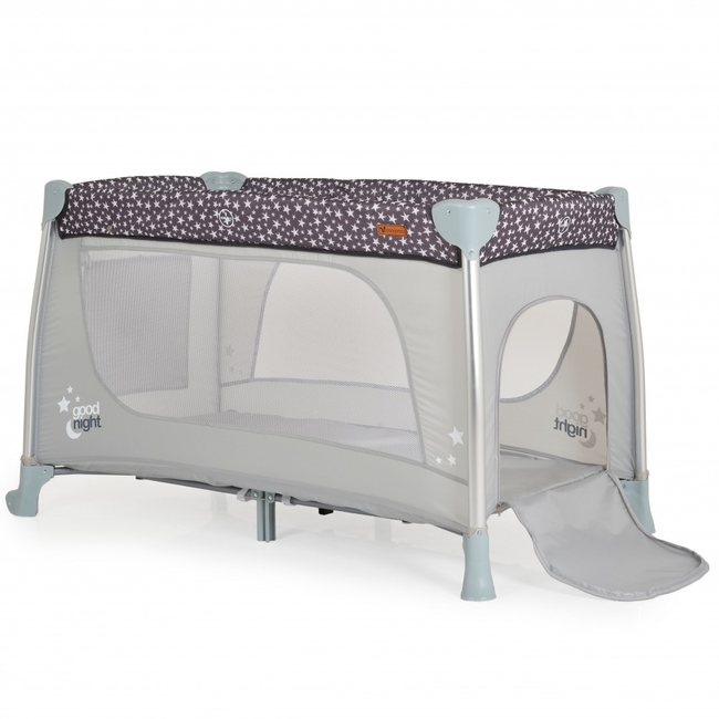 Cangaroo Good Night 2 Layers Playpen Silver 3800146249090