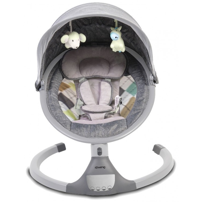 Cangaroo iSwing Electric Baby bouncer & swing AC Control - Dark Grey (3800146248109)