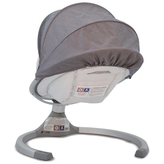 Cangaroo iSwing Ηλεκτρική Κούνια Ρηλάξ με Ασύρματο Control - Dark Grey (3800146248109) (Δώρο Super Απαλή Κουβερτούλα)