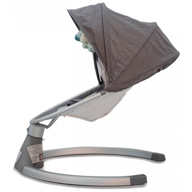 Cangaroo iSwing Ηλεκτρική Κούνια Ρηλάξ με Ασύρματο Control - Dark Grey (3800146248109) (Δώρο Super Απαλή Κουβερτούλα)