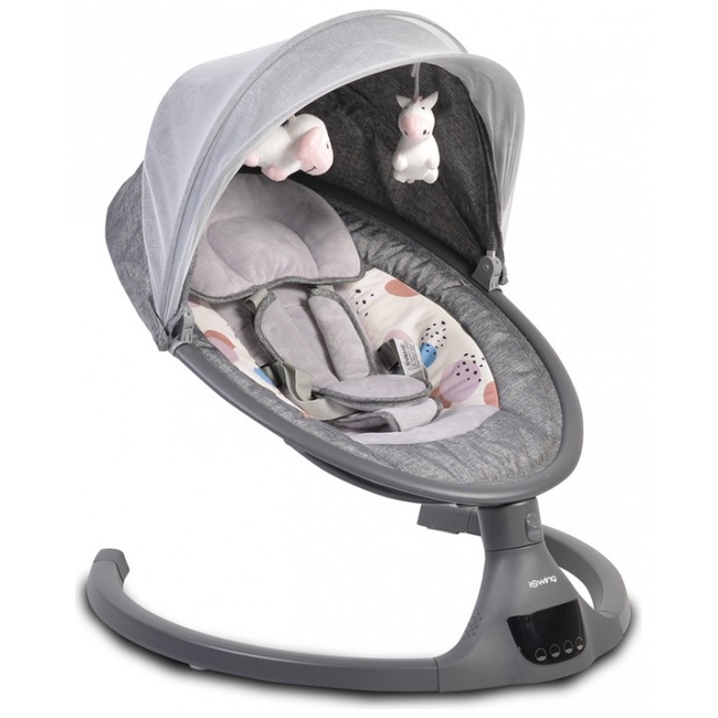 Cangaroo iSwing Electric Baby bouncer & swing AC Control - Light Grey (3800146248116)