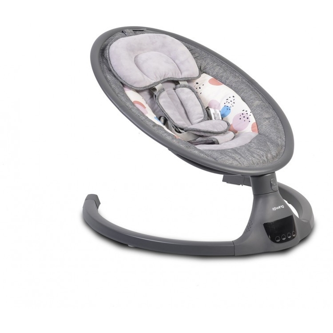 Cangaroo iSwing Ηλεκτρική Κούνια Ρηλάξ με Ασύρματο Control - Light Grey (3800146248116) (Δώρο Super Απαλή Κουβερτούλα)