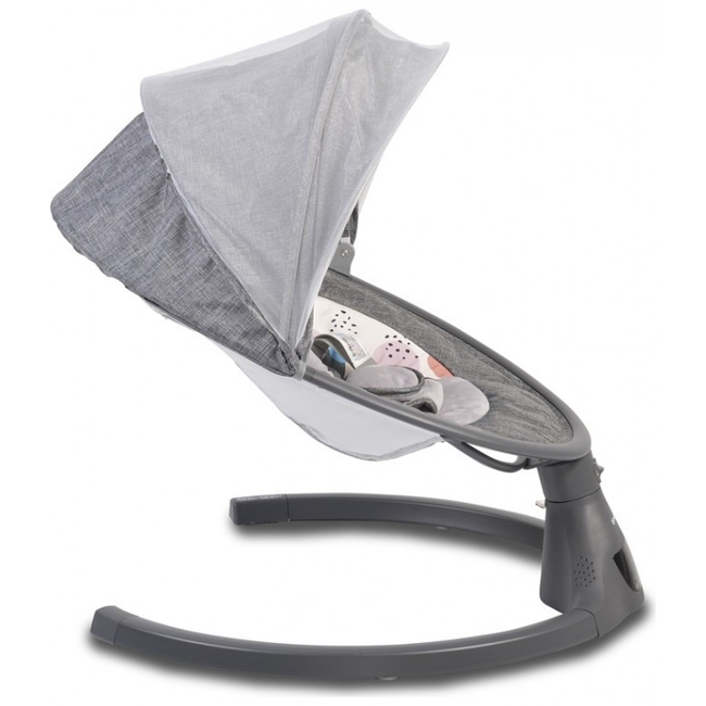 Cangaroo iSwing Ηλεκτρική Κούνια Ρηλάξ με Ασύρματο Control - Light Grey (3800146248116) (Δώρο Super Απαλή Κουβερτούλα)