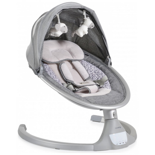 Cangaroo iSwing Electric Baby bouncer & swing AC Control Silver 3800146249021